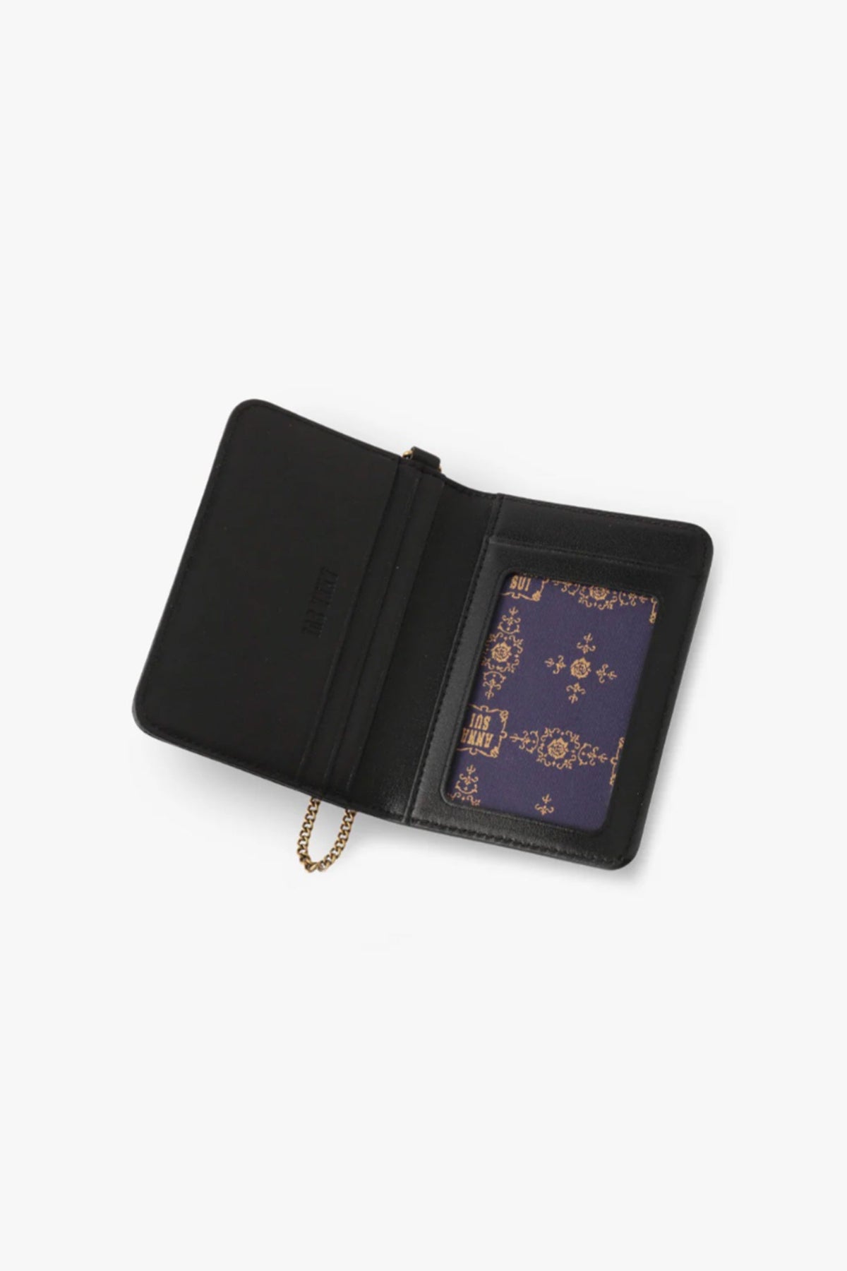 Black Retro Button Pass Case | Anna Sui