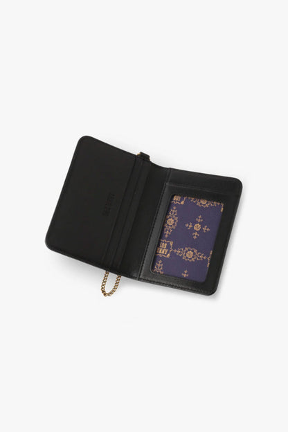 Black Retro Button Pass Case | Anna Sui