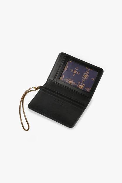 Black Retro Button Pass Case | Anna Sui