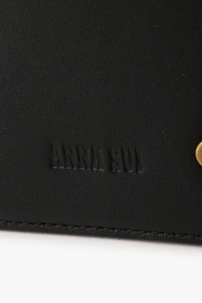 Black Retro Button Pass Case | Anna Sui