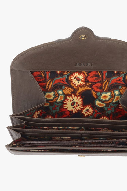 Butterfly Embossed Keyhole Wallet | Anna Sui