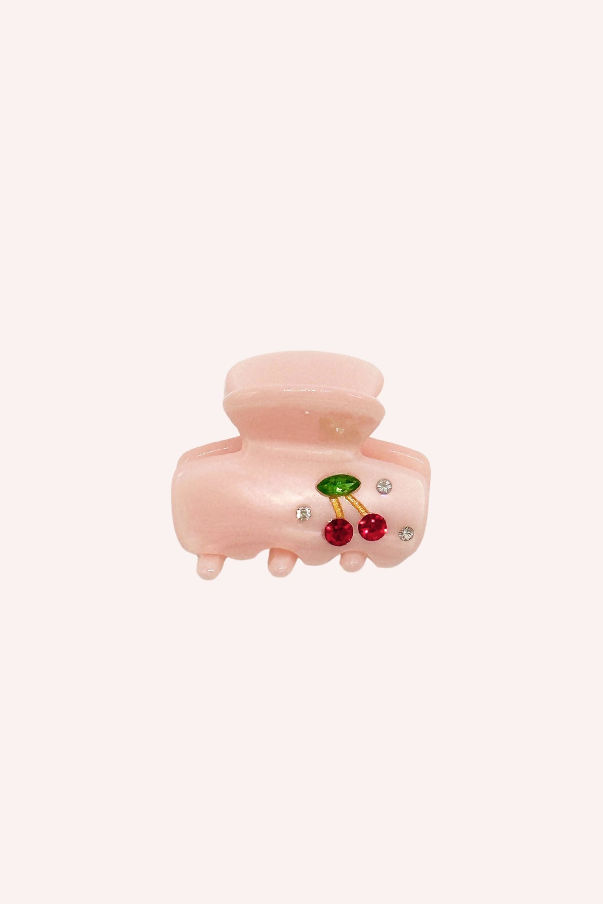 Pink Sweet Baby Cherries Mini Crystal Clip | Anna Sui