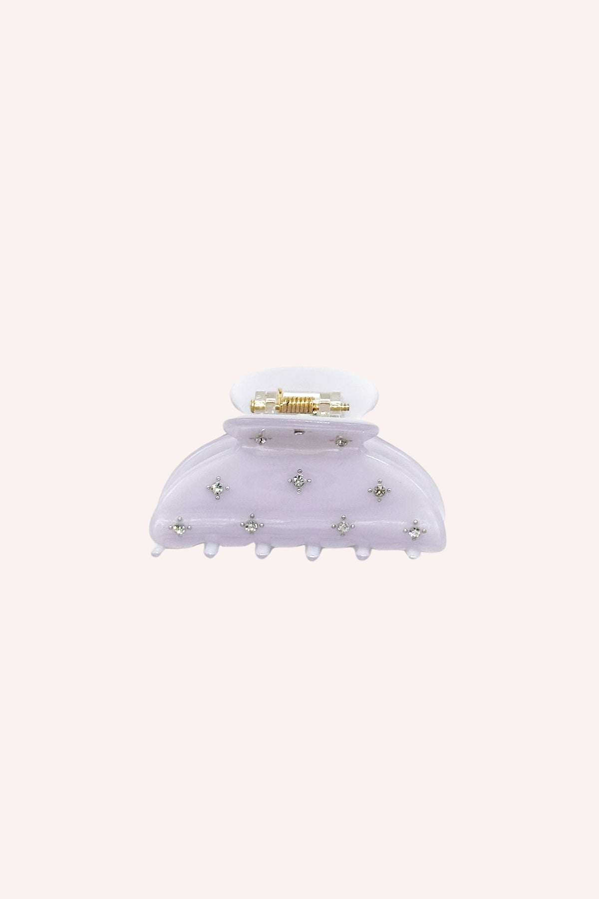 Lavender Medium Pastel Crystal Jaw Clip | Anna Sui