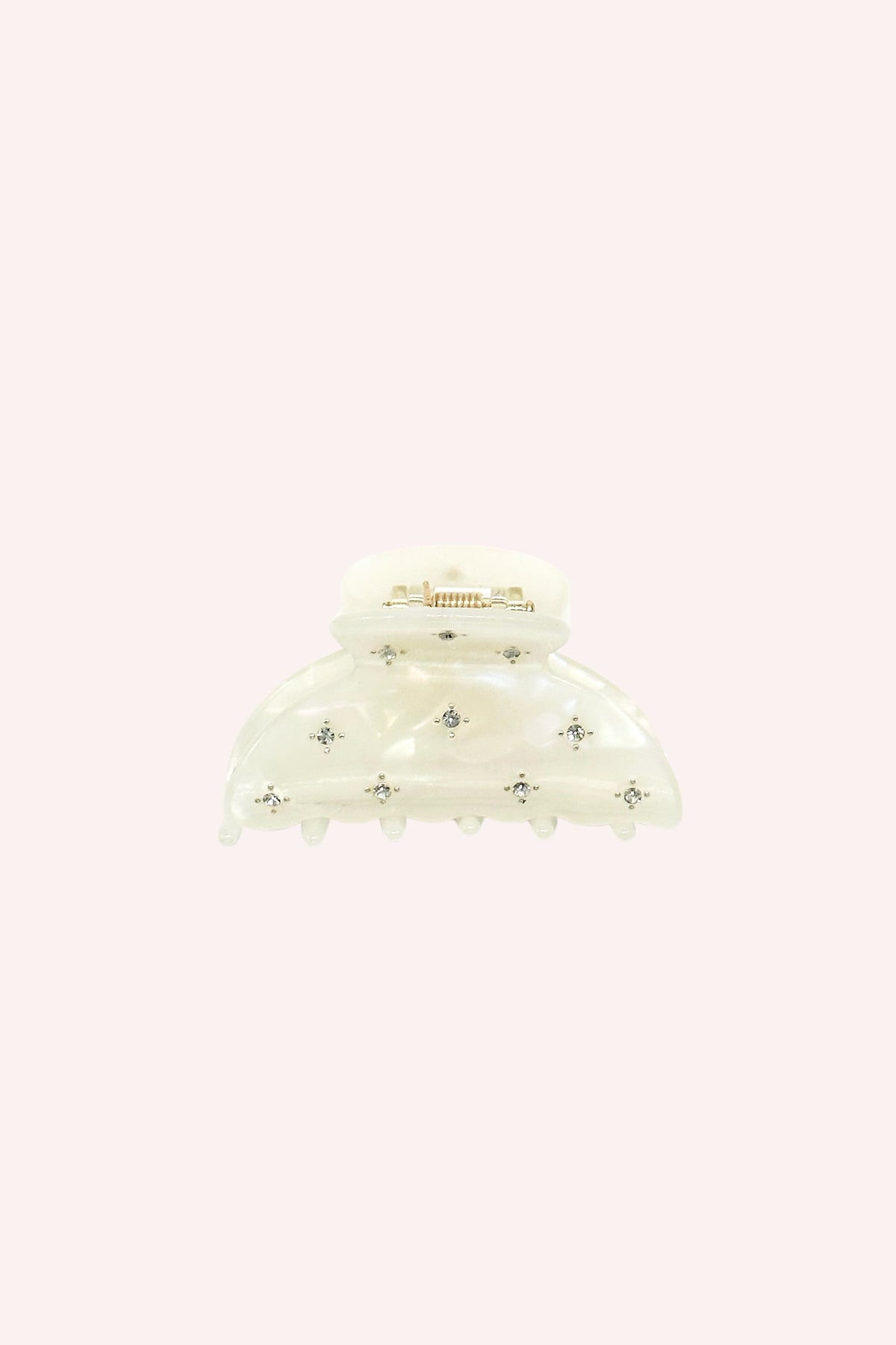 Pearl Medium Pastel Crystal Jaw Clip | Anna Sui