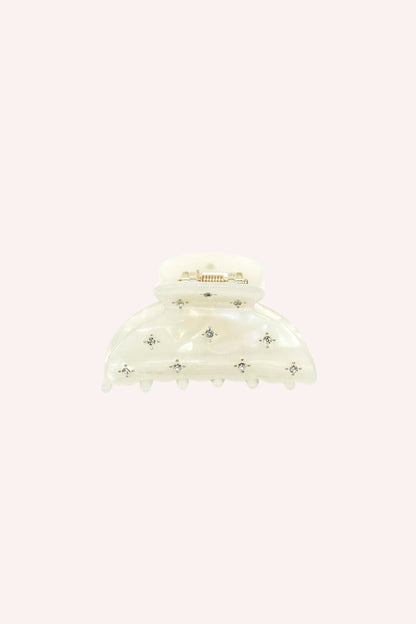 Pearl Medium Pastel Crystal Jaw Clip | Anna Sui