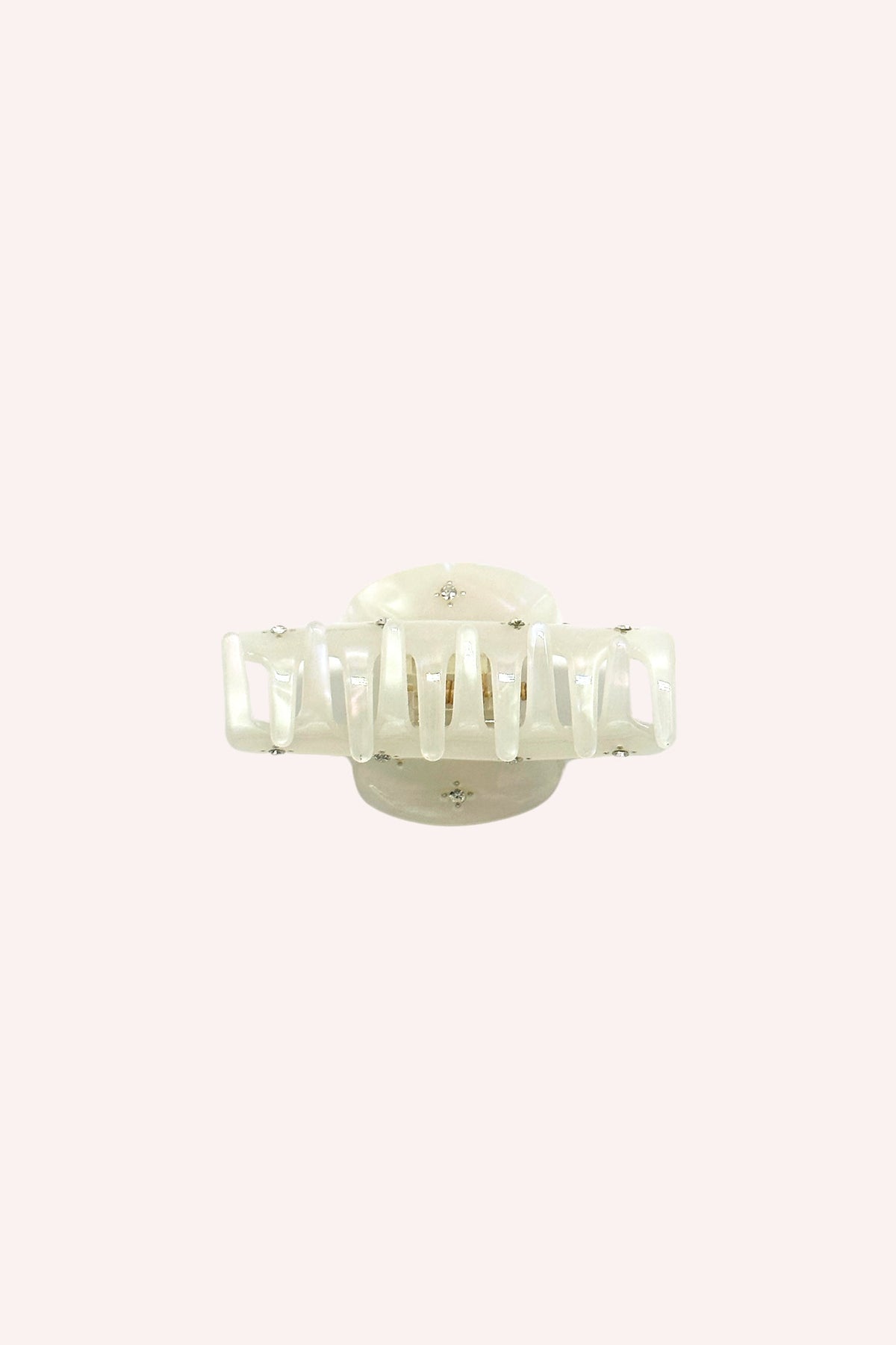 Pearl Medium Pastel Crystal Jaw Clip | Anna Sui