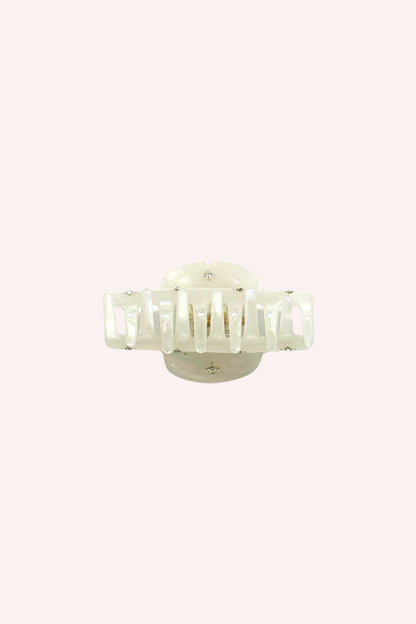 Pearl Medium Pastel Crystal Jaw Clip | Anna Sui