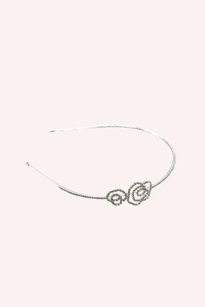 Silver Rose Cutout Flower Headband | Anna Sui