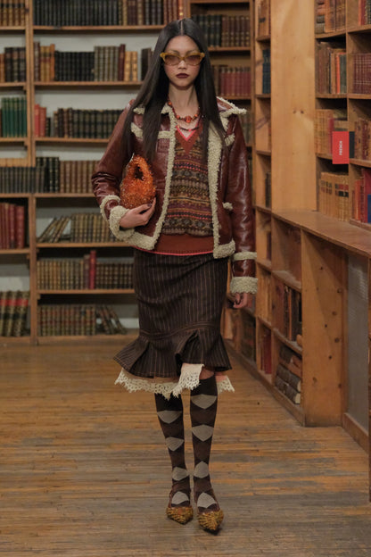 Fair Isle Fleece Vest | Anna Sui