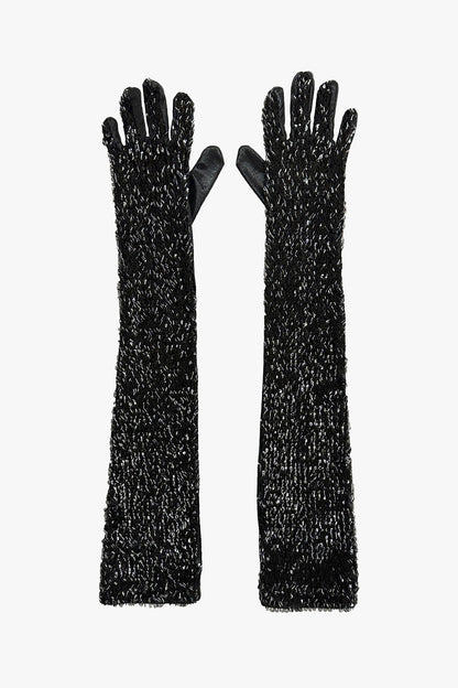 Bugle Bead Sequins Long Gloves | Anna Sui