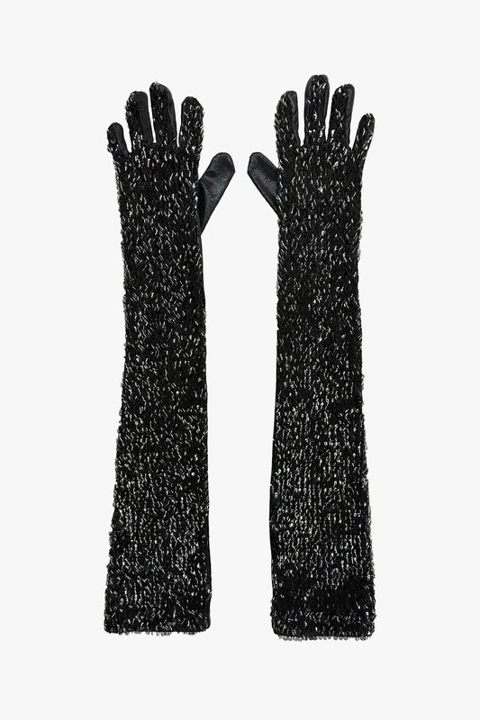 Bugle Bead Sequins Long Gloves | Anna Sui
