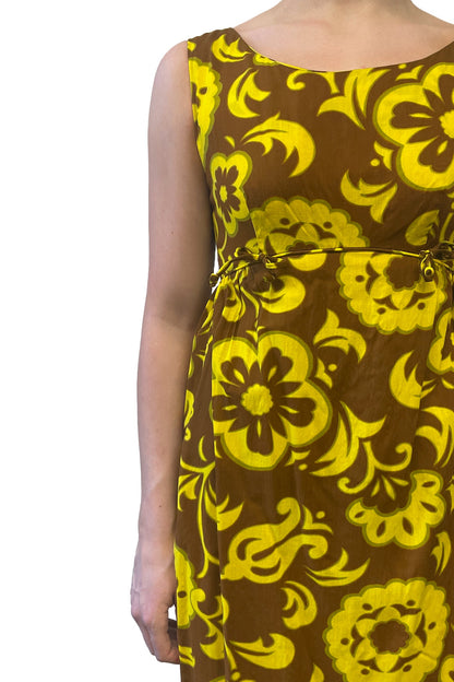 Vintage Kamani O Hawaii Floral Maxi Dress | Anna Sui