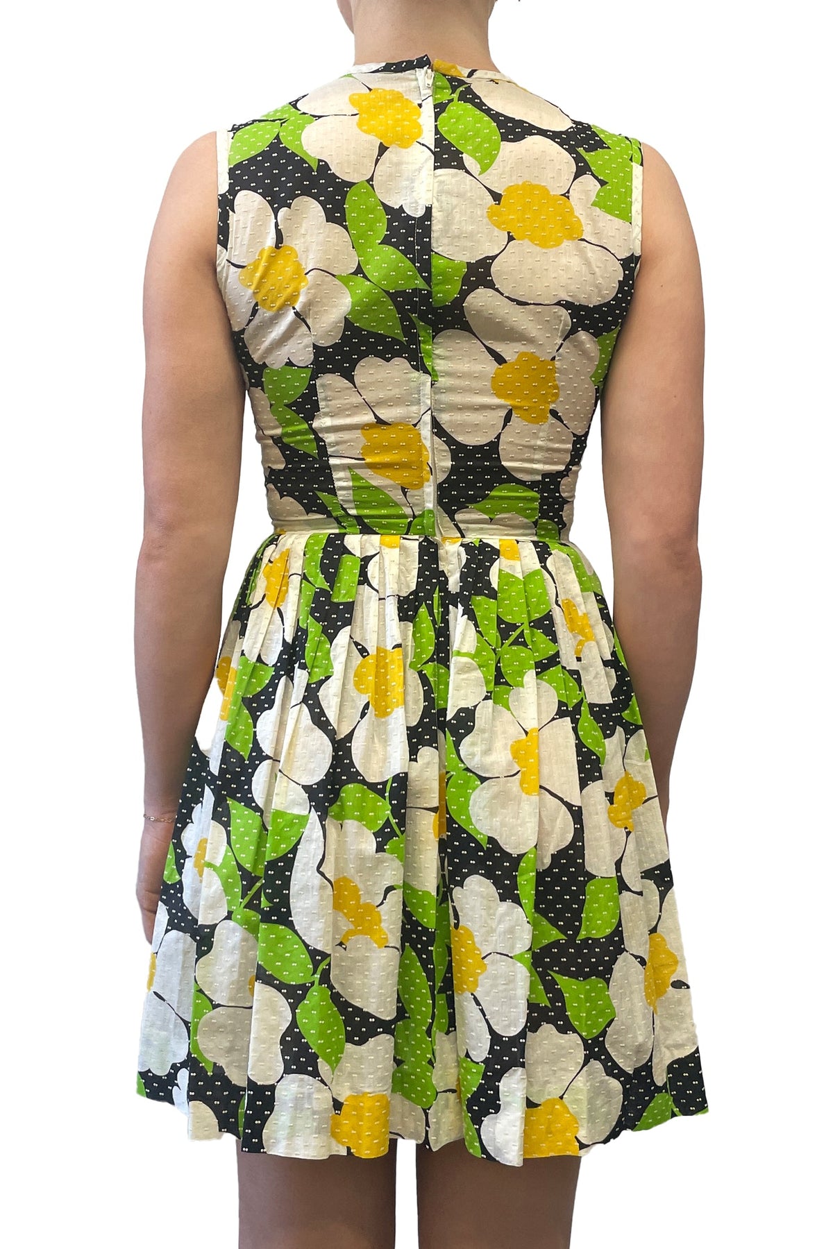 Vintage Sixties Vicky Vaughn Dotted Floral Dress | Anna Sui
