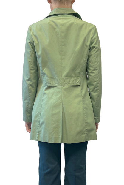 Vintage Sixties C&A Green Button Up Trench Coat | Anna Sui