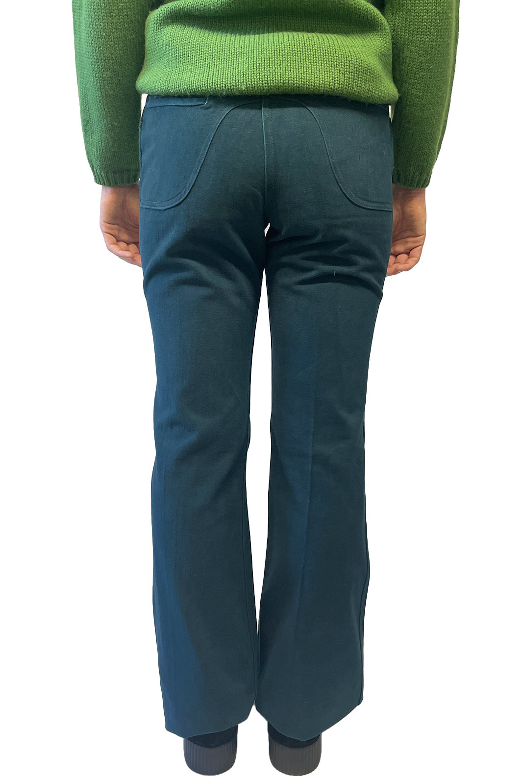 Vintage Seventies Lee Teal Flare Pants | Anna Sui